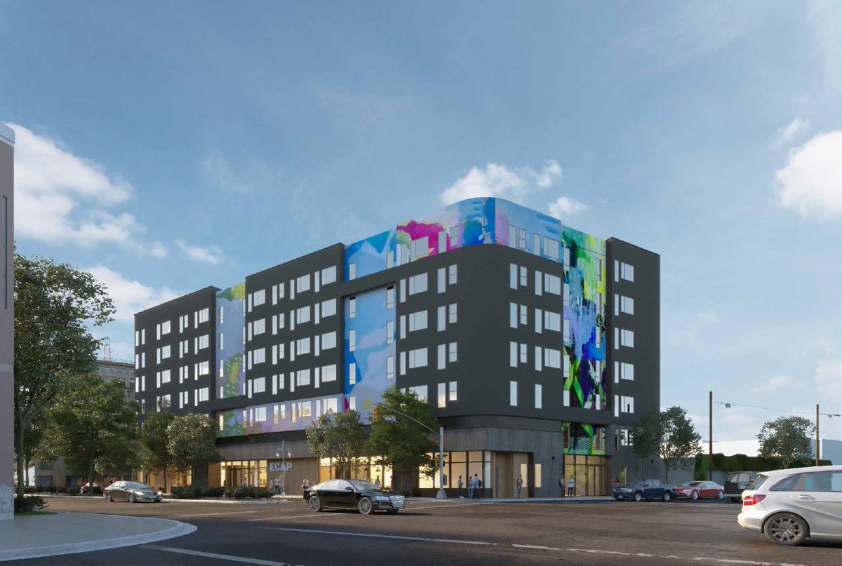 Rendering of future Permanent Supportive Housing at 3600 San Pablo Avenue